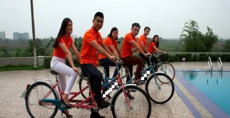 FPT Software Hà Nội mua 30 chiếc xe đạp đôi cho nhân dạo quanh văn phòng